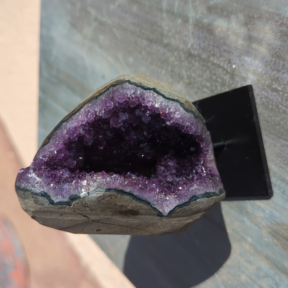 Amethyst Crystal mineral on Stand decor
